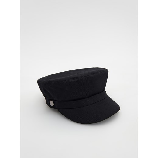 Reserved - Bawełniana czapka - Czarny Reserved S Reserved wyprzedaż