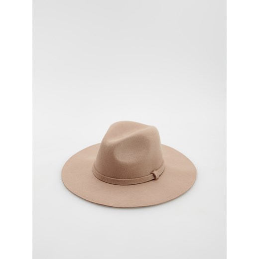 Reserved - Wełniany kapelusz - Beżowy Reserved M wyprzedaż Reserved