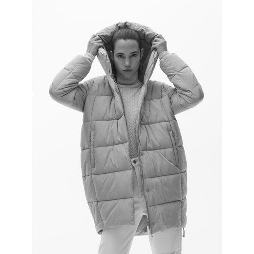 Reserved - Pikowany płaszcz - Kremowy Reserved 38 Reserved