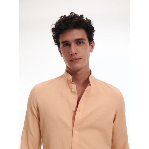 Reserved - Koszula super slim fit - Pomarańczowy Reserved XS okazyjna cena Reserved