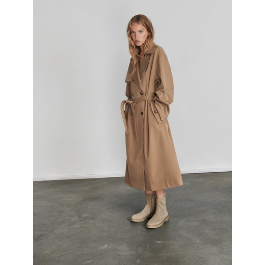 Reserved - Skórzane botki - Beżowy Reserved 36 Reserved