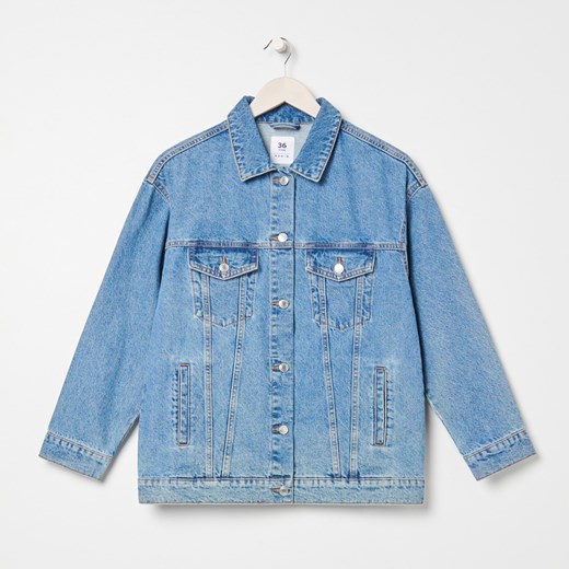 Sinsay - Kurtka jeansowa - Niebieski Sinsay 42 Sinsay