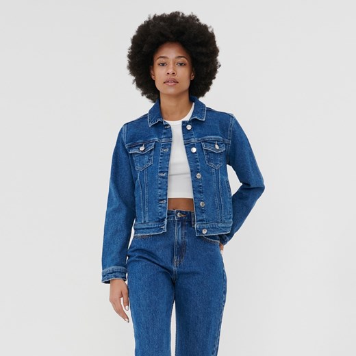 Sinsay - Kurtka jeansowa - niebieski ze sklepu Sinsay w kategorii Kurtki damskie - zdjęcie 145229399