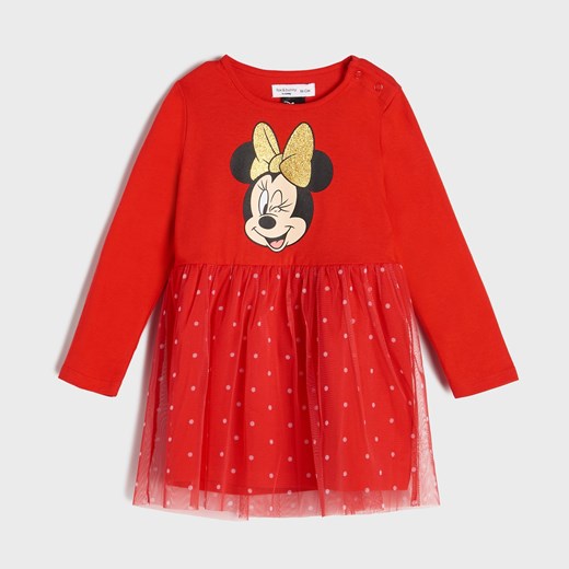 Sinsay - Sukienka tiulowa Myszka Minnie - Czerwony Sinsay 80 Sinsay
