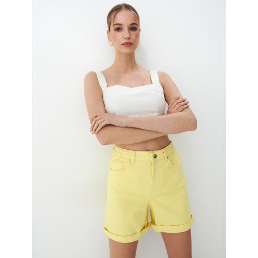 Mohito - Jeansowe szorty - Żółty Mohito 40 Mohito okazyjna cena