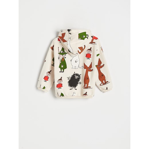 Reserved - Bluza oversize Muminki - Kremowy Reserved 5-2 lata) Reserved
