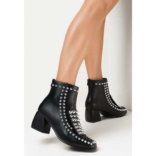 Czarne Botki na Stożku Vormi 36 born2be.pl okazja