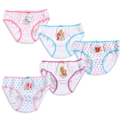 Cool Club, Majtki dziewczęce 5-pack, Księżniczki Disneya, rozmiar 110/116 - Wyprzedaż - ubrania i buty nawet do -50% taniej! smyk-com rozowy Disney