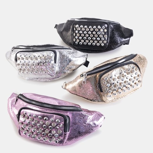 Czarna nerka damska z cyrkoniami - Akcesoria Royalfashion.pl Uniwersalny royalfashion.pl