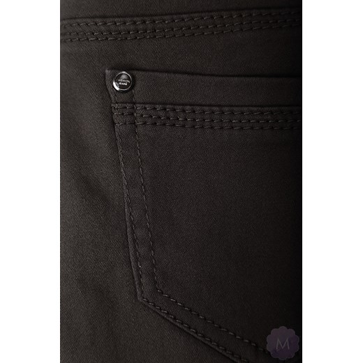 Spodnie jeansowe rurki kolor brązowy z wyższym stanem (M3681-5) mercerie-pl  Spodnie