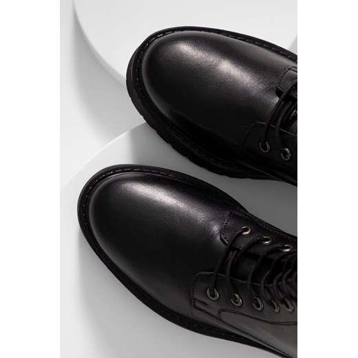 Answear Lab botki skórzane damskie kolor czarny na platformie lekko ocieplone Answear Lab 36 ANSWEAR.com