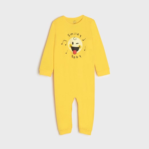 Sinsay - Pajacyk Smiley® Baby - Żółty Sinsay 74 Sinsay