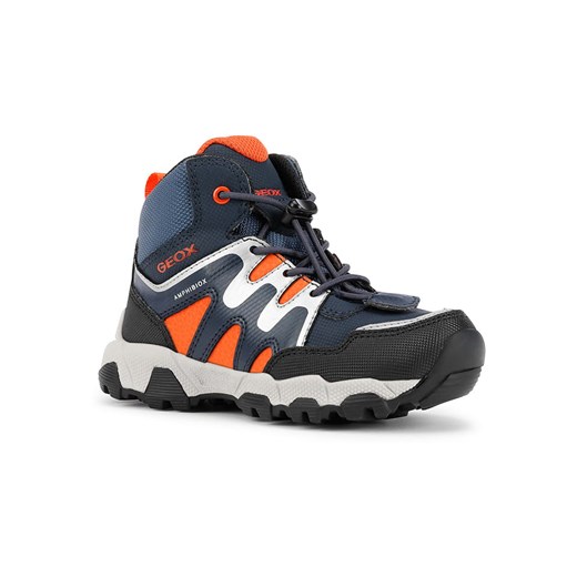 Buty trekkingowe "Magnetar" w kolorze granatowym Geox 30 wyprzedaż Limango Polska