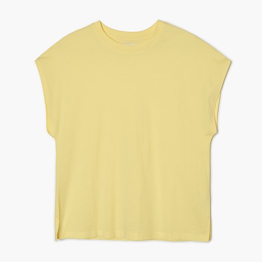 Cropp - Żółta koszulka oversize - Żółty Cropp M promocja Cropp