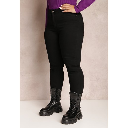 Czarne Spodnie Skinny Push-Up Vesi Renee 3XL okazja Renee odzież