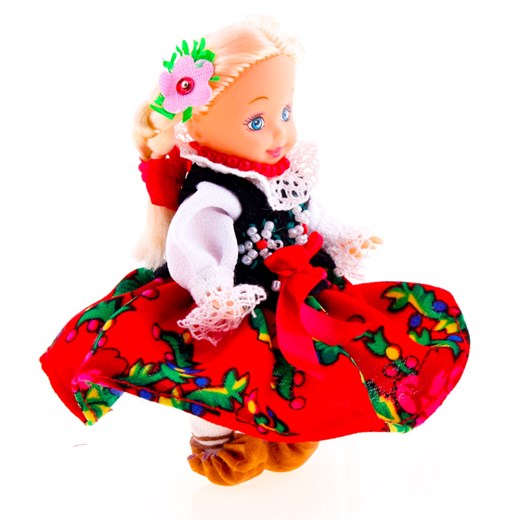 Lalka ludowa - góralski strój regionalny - 11 cm folkstar-pl czerwony etno
