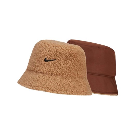 Dwustronny kapelusz z dzianiny Nike Sportswear - Brązowy Nike M/L Nike poland