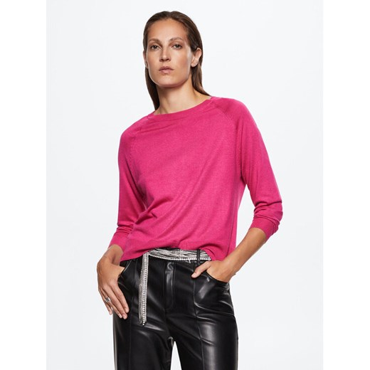 Mango Sweter Lucca3 37013791 Różowy Regular Fit Mango XL MODIVO