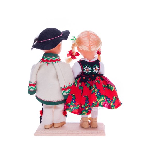 Para góralska - lalki ubrane w góralskie stroje ludowe - 23 cm folkstar-pl rozowy chusta