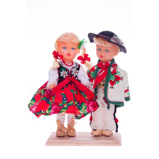Para góralska - lalki ubrane w góralskie stroje ludowe - 23 cm folkstar-pl bezowy biżuteria