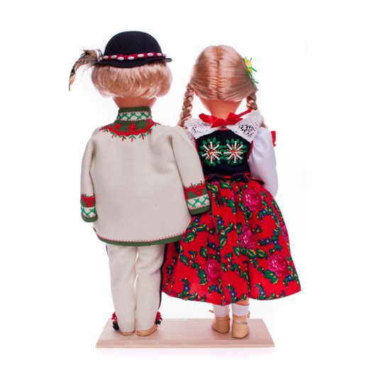 Para góralska - lalki ubrane w góralskie stroje ludowe - 40 cm folkstar-pl bezowy chusta