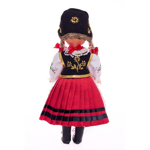 Lalka ludowa - kaszubski strój regionalny - 30 cm folkstar-pl czerwony bluzka
