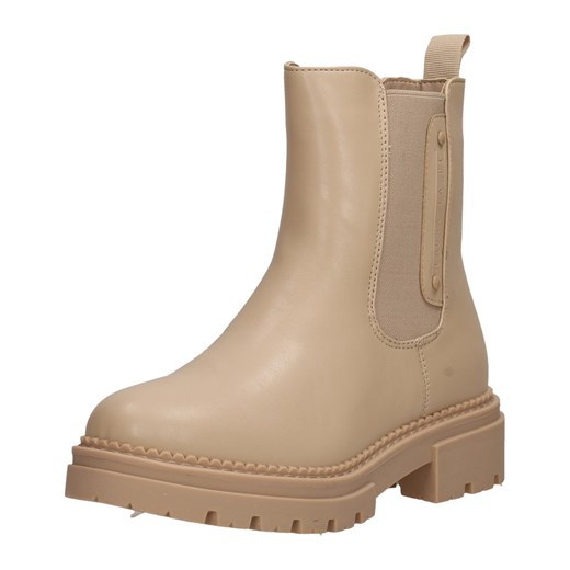 Beżowe botki damskie na traperze La.Fi 004TA-PU La.fi 41 suzana.pl