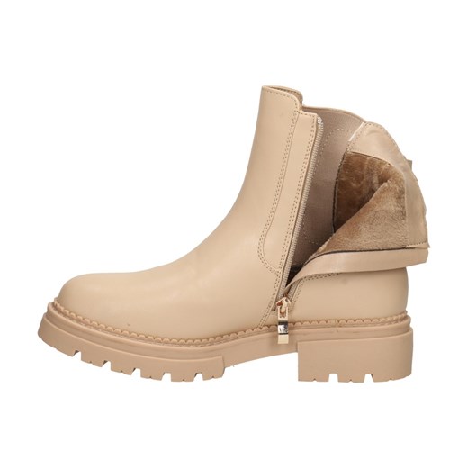 Beżowe botki damskie na traperze La.Fi 004TA-PU La.fi 39 suzana.pl