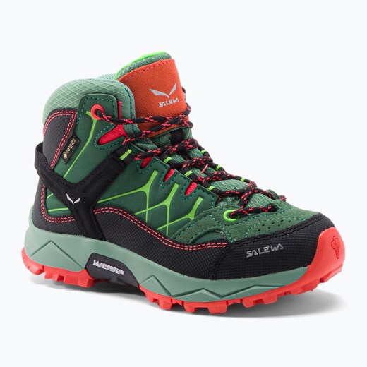 Buty trekkingowe dziecięce Salewa Alp Trainer Mid GTX 5960 zielone 64010 | okazja sportano.pl