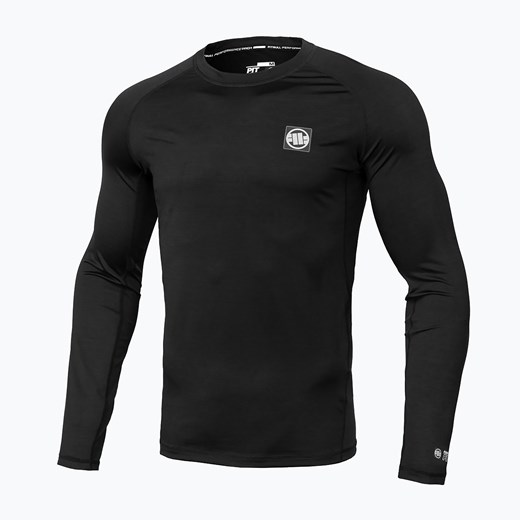 Rashguard longsleeve męski Pitbull Performance Small Logo czarny 972202900001 | Pitbull West Coast sportano.pl okazja