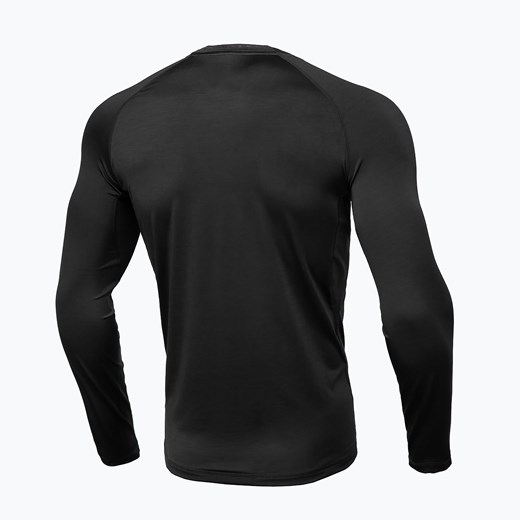 Rashguard longsleeve męski Pitbull Performance Small Logo czarny 972202900001 | Pitbull West Coast promocyjna cena sportano.pl