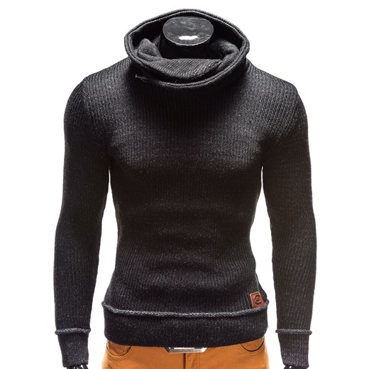 SWETER E26 - CZARNY ombre czarny sweter