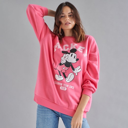 Sinsay - Bluza Myszka Miki - Różowy Sinsay XS Sinsay