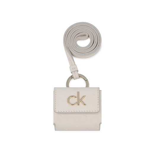 Calvin Klein Etui na słuchawki Re-Lock Ipod Air Dangle OStrich K60K608605 Beżowy Calvin Klein 00 okazyjna cena MODIVO