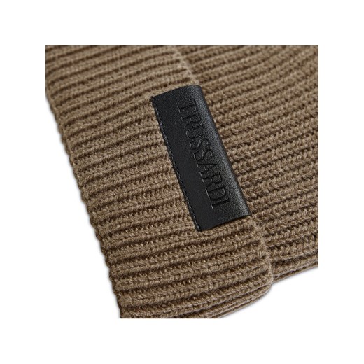 Trussardi Czapka Beanie Logo 57Z00184 Szary Trussardi 00 okazja MODIVO