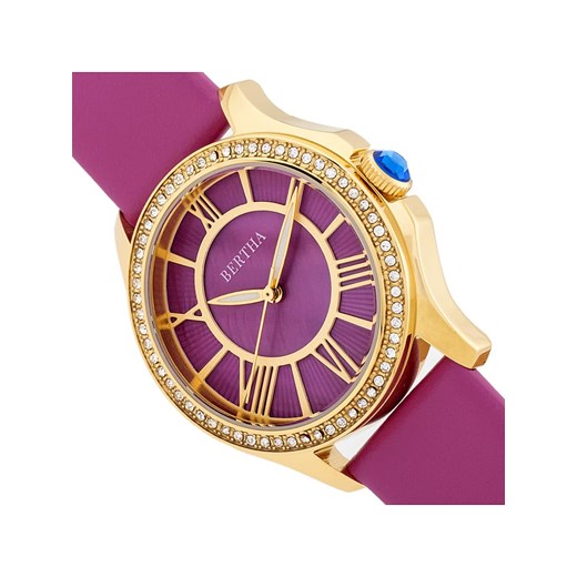 Zegarek kwarcowy "Donna" w kolorze złoto-fioletowym onesize Limango Polska okazja