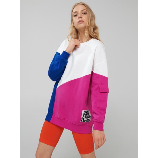 Sinsay - Bluza oversize - Różowy Sinsay XL Sinsay