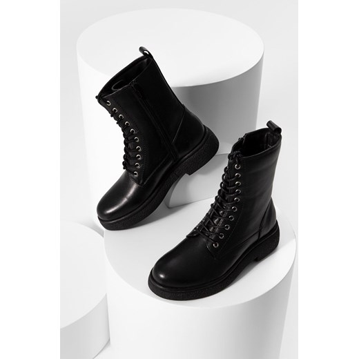 Workery damskie Answear Lab skórzane casual na platformie 