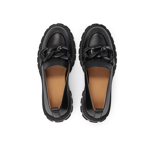 Skórzane półbuty slip on z podeszwa typu track Kazar 38 Kazar