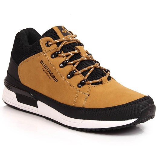 Skórzane buty męskie sneakersy żółte Cruiser Bustagrip Bustagrip 43 ButyModne.pl
