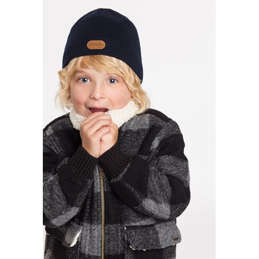 Czarna czapka dla chłopca z polarem Pamami Uniwersalny PaMaMi