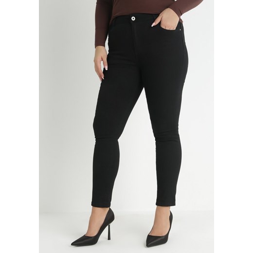 Czarne Spodnie Skinny Push-Up Melyonen ze sklepu Born2be Odzież w kategorii Spodnie damskie - zdjęcie 145918777