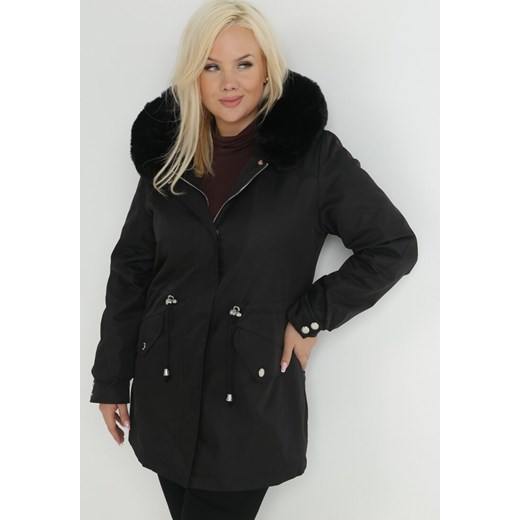 Parka damska Born2be z nylonu casual 