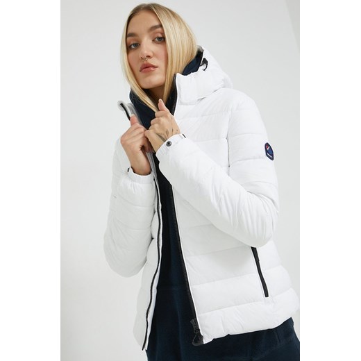 Superdry kurtka damska kolor biały przejściowa Superdry L ANSWEAR.com