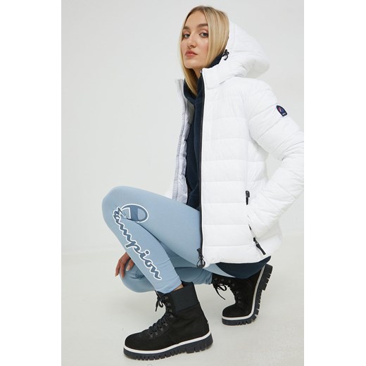 Superdry kurtka damska kolor biały przejściowa Superdry XL ANSWEAR.com