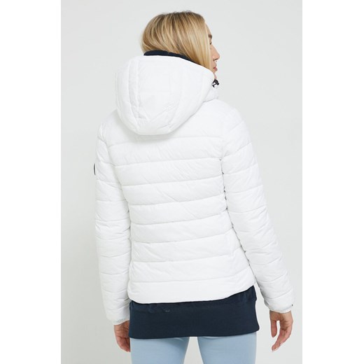 Superdry kurtka damska kolor biały przejściowa Superdry XS ANSWEAR.com
