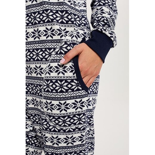 Kombinezon damski do spania Alaska, granatowy norweski styl Italian Fashion L ELEGANTO.pl