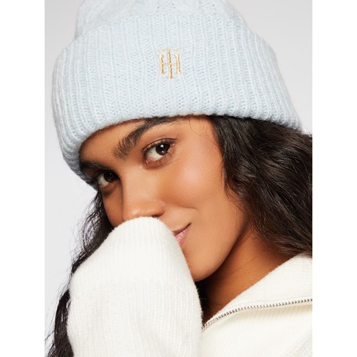 Czapka TOMMY HILFIGER - Th Timeless Cable Beanie AW0AW13826 C1O Tommy Hilfiger eobuwie.pl