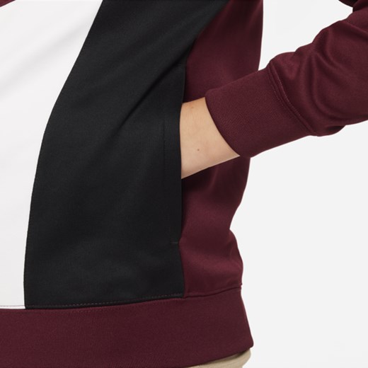 Dzianinowa bluza z kapturem i zamkiem na całej długości dla dużych dzieci Nike M Nike poland