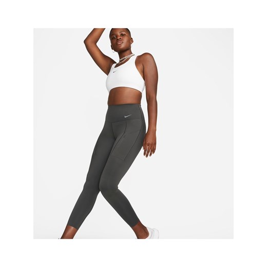 Damskie legginsy 7/8 z wysokim stanem i kieszeniami zapewniające sztywne Nike S Nike poland